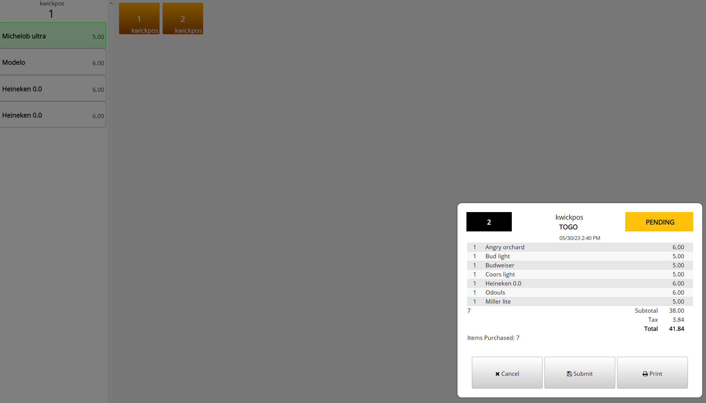 Item Transfer