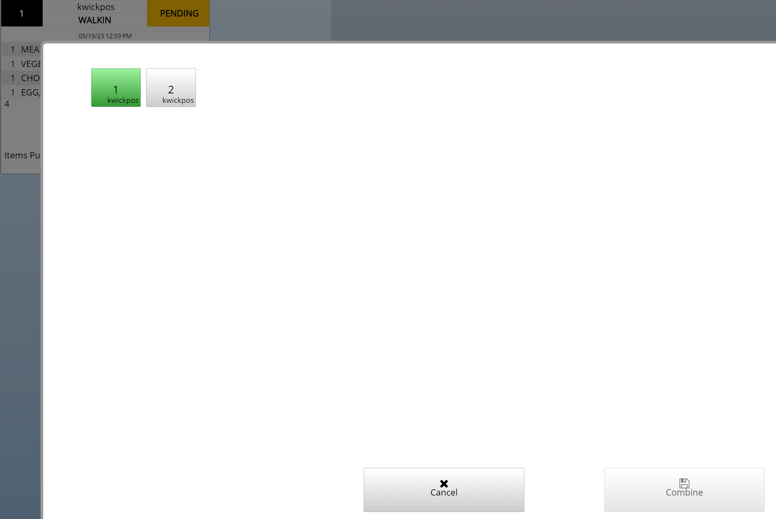 Combining Tickets